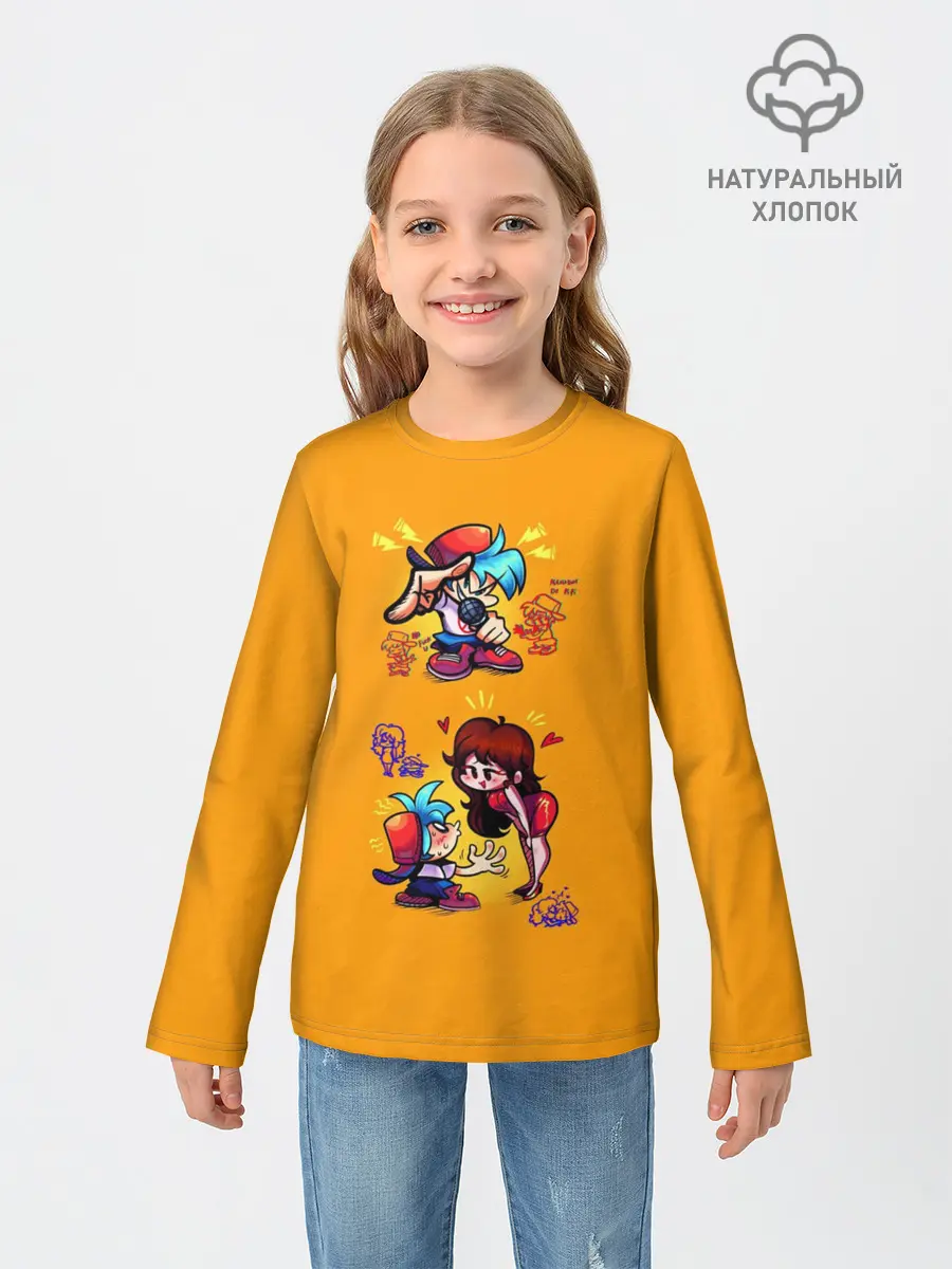 Детский лонгслив / Boyfriend and Girlfriend FNF