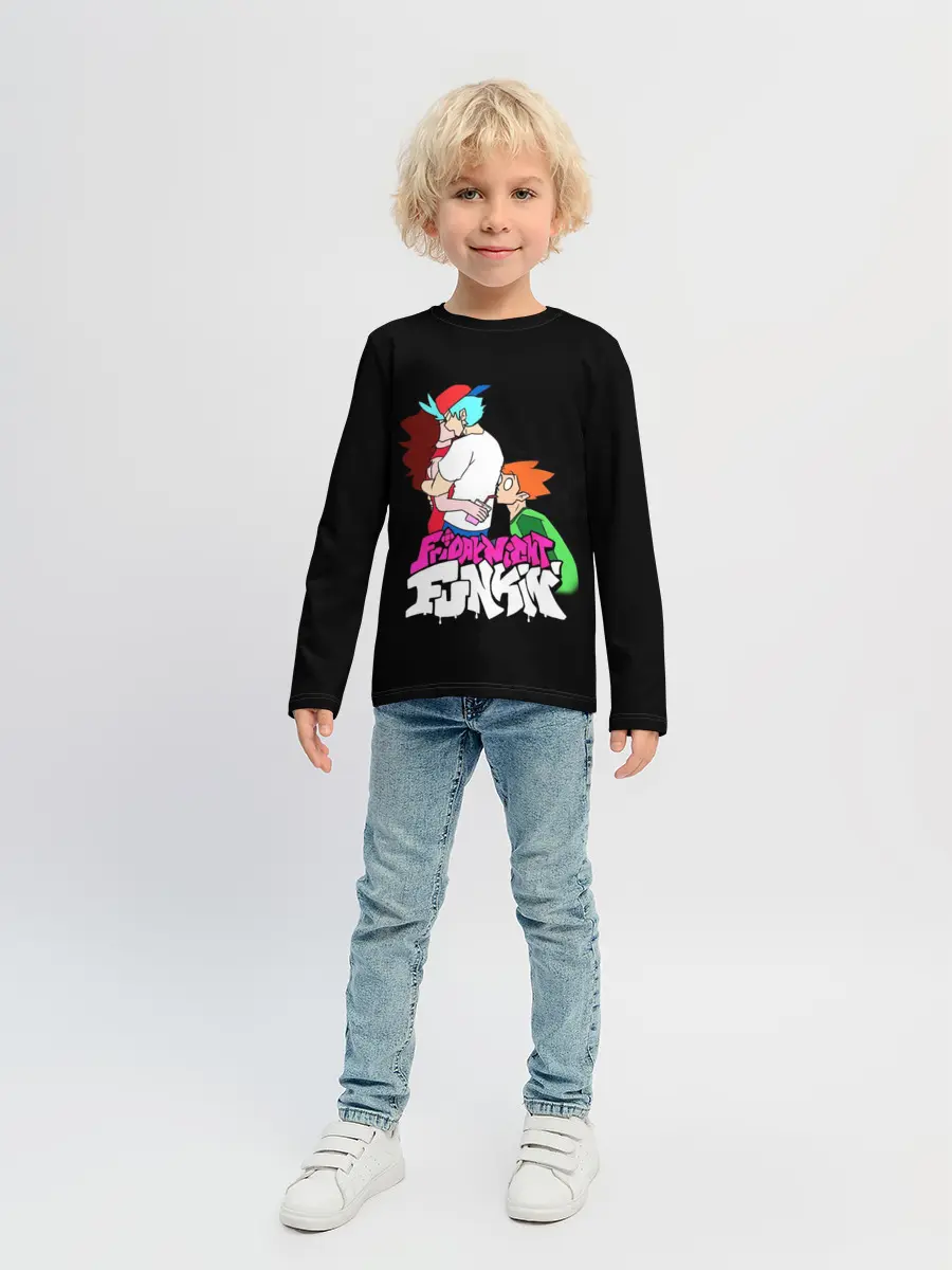 Детский лонгслив / Boyfriend, Girlfriend and Pico