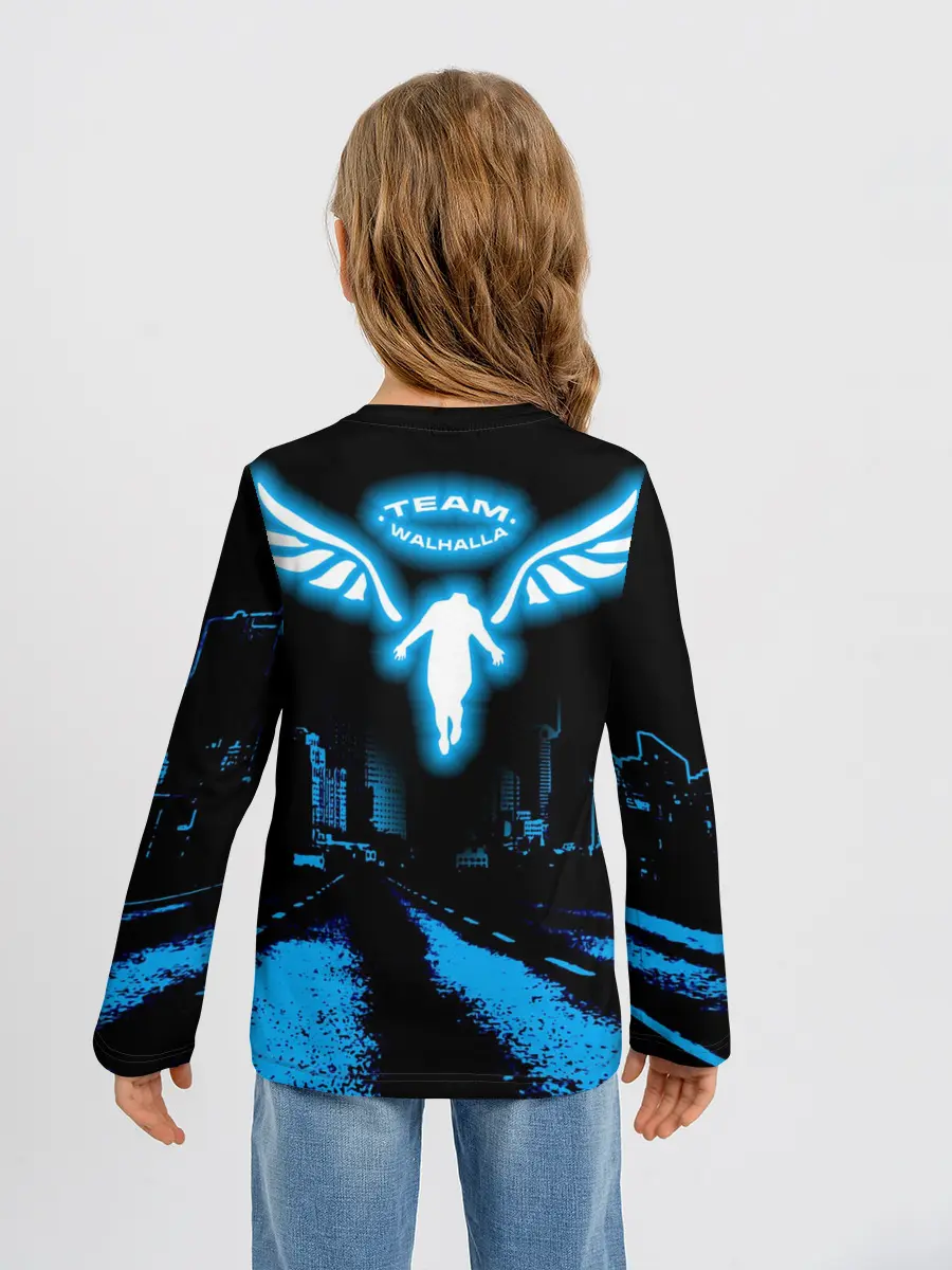 Детский лонгслив / Баджи На Байке