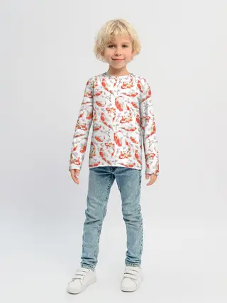 Детский лонгслив / Радужные карпы