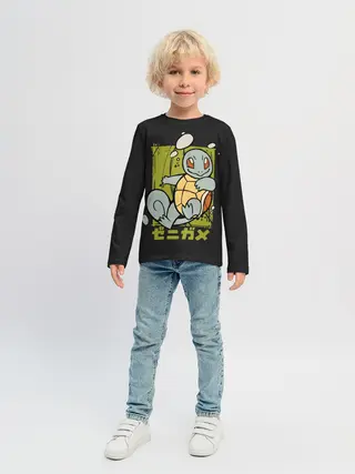 Детский лонгслив / Пузырьки Сквиртла