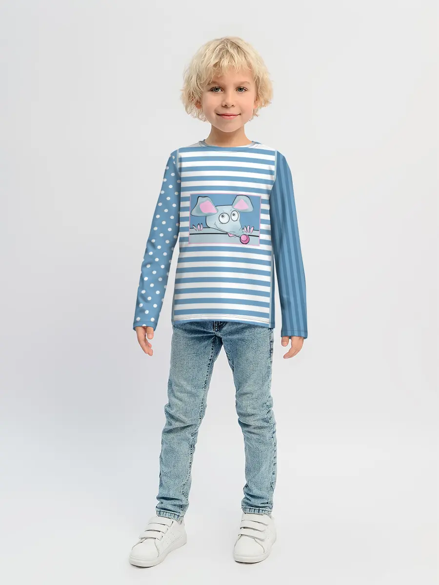 Детский лонгслив / Веселая Мышь