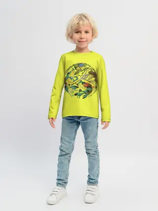 Детский лонгслив / Черепашья банда