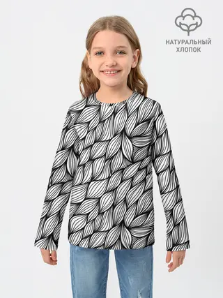 Детский лонгслив / Лепестки