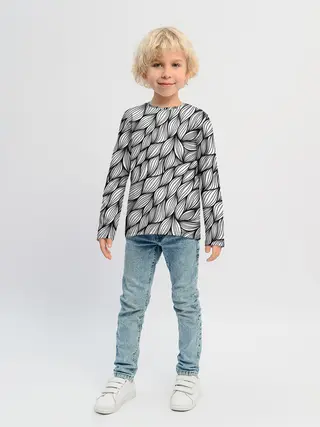 Детский лонгслив / Лепестки