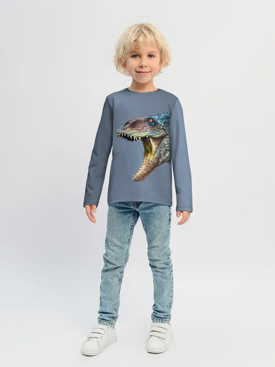 Детский лонгслив / Хищный динозавр | Dino
