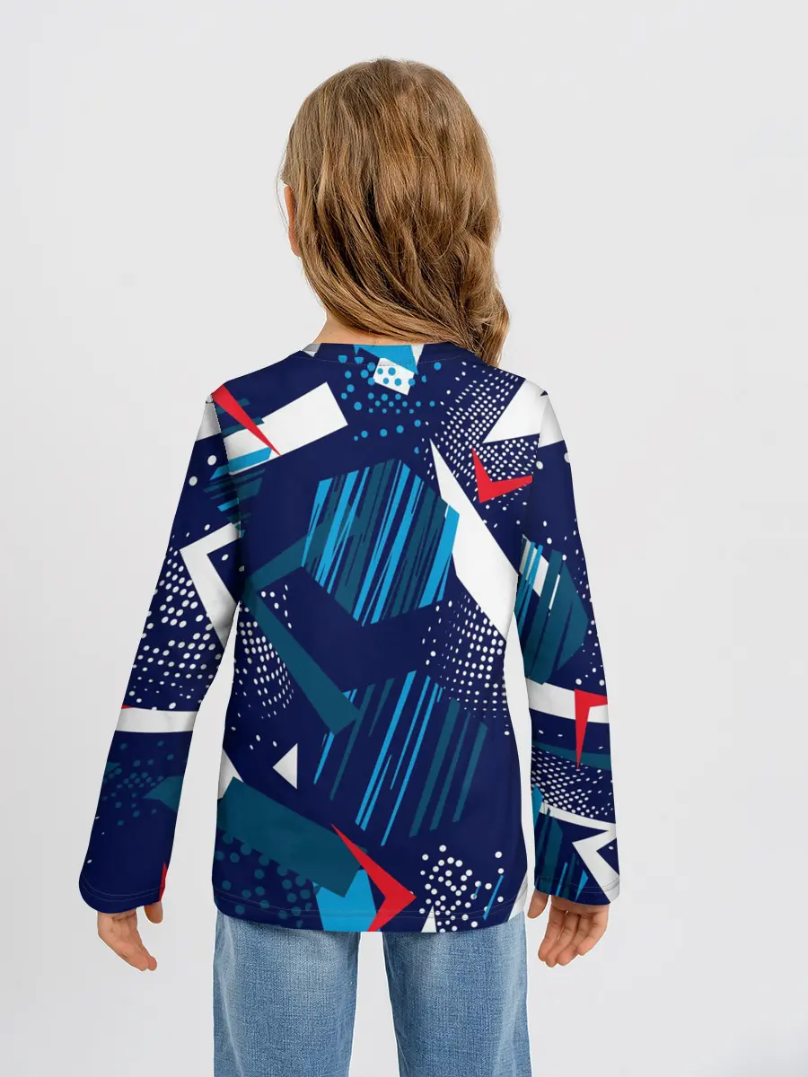 Детский лонгслив / Геометрия