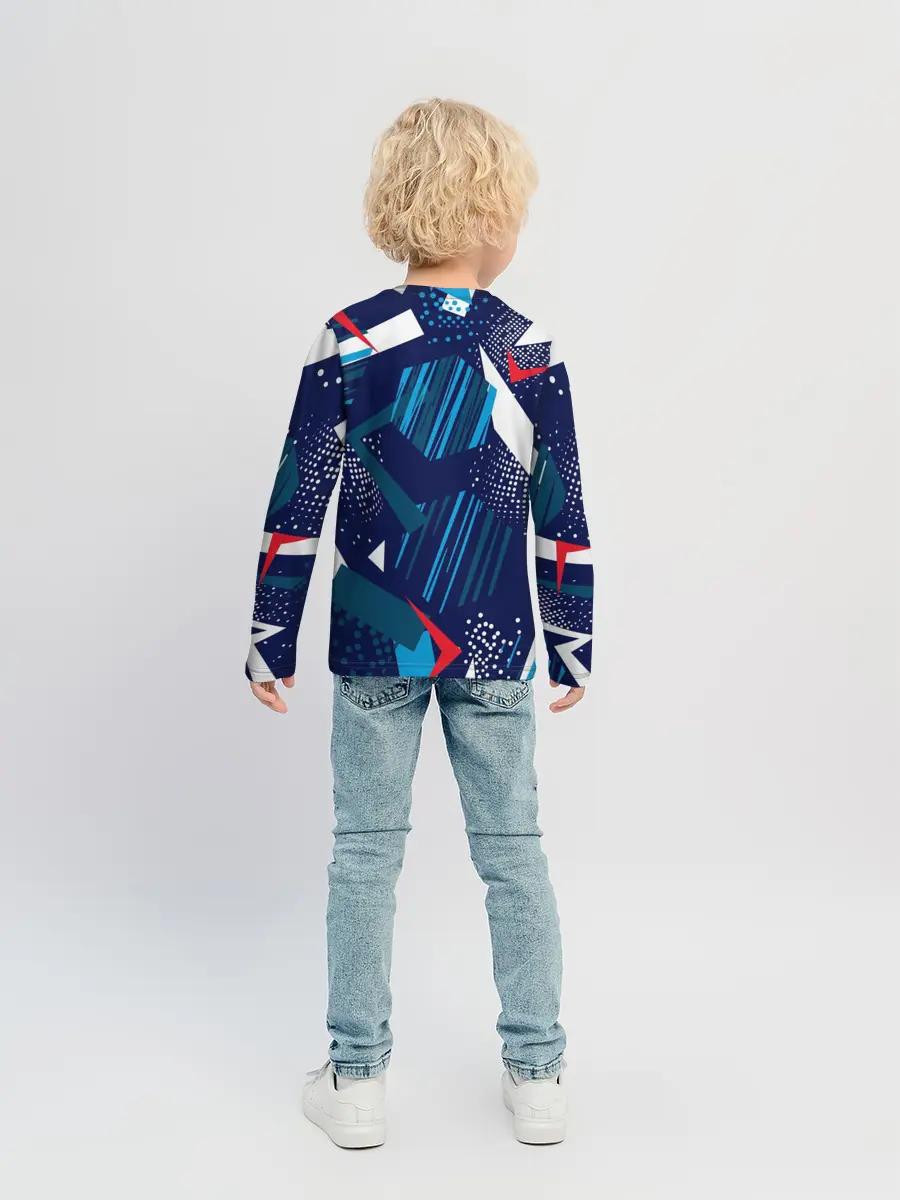 Детский лонгслив / Геометрия