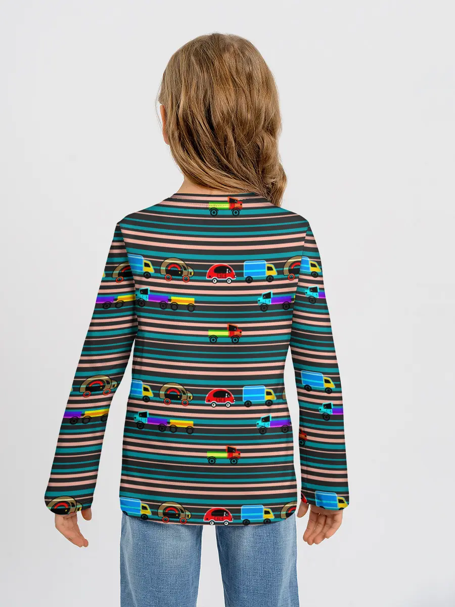 Детский лонгслив / Детский полосатый узор