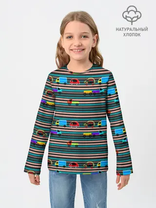 Детский лонгслив / Детский полосатый узор