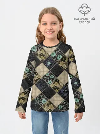 Детский лонгслив / Лоскутное шитье