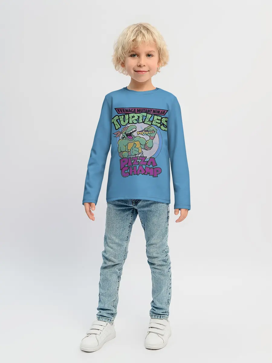 Детский лонгслив / Любитель пиццы