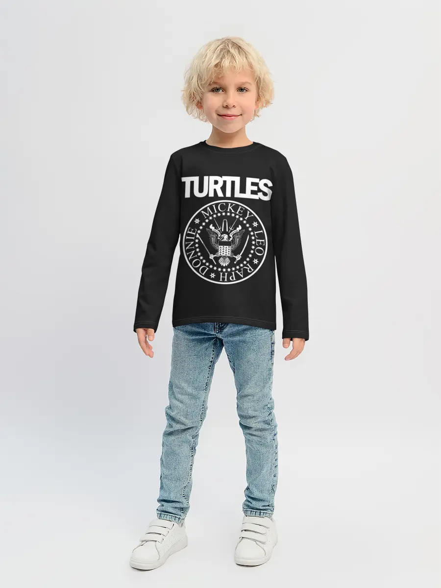 Детский лонгслив / Ramones x TMNT