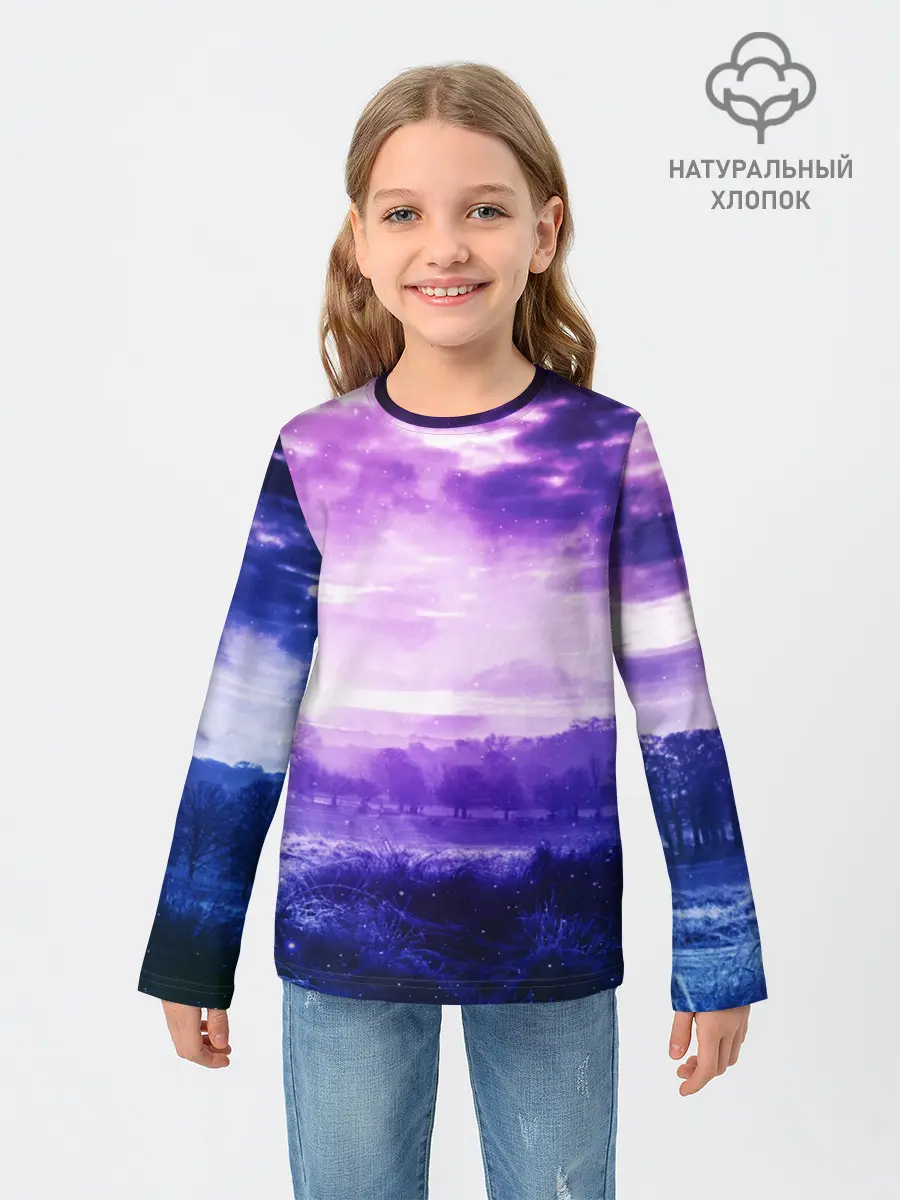 Детский лонгслив / ФИОЛЕТОВЫЙ РАЙ