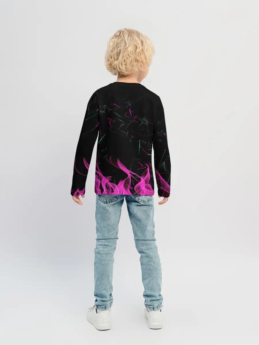 Детский лонгслив / Аниме Девушка Киберпанк