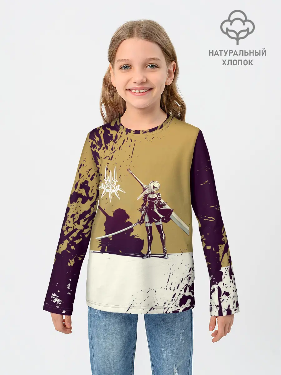 Детский лонгслив / Yorha 2B | Nier Automata