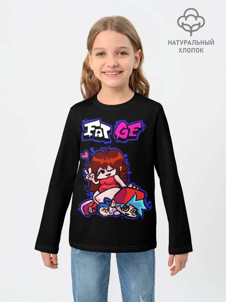 Детский лонгслив / Boyfriend and Girlfriend - FNF