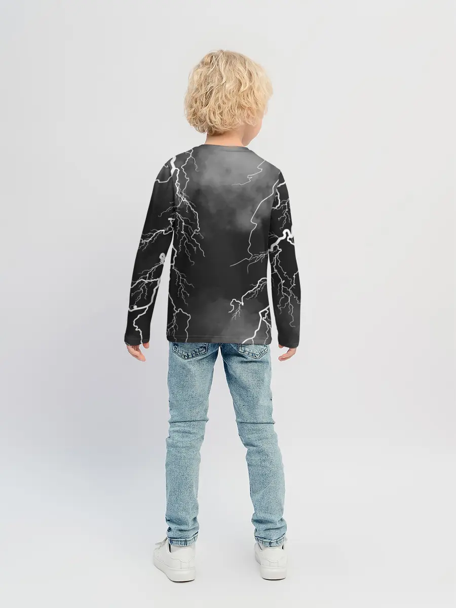 Детский лонгслив / КОРОЛЬ И ШУТ | МОЛНИЯ