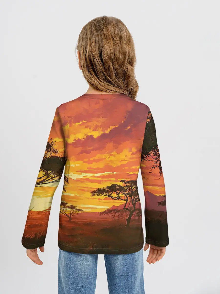 Детский лонгслив / АФРИКАНСКАЯ САВАННА