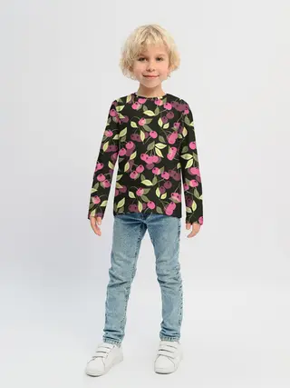 Детский лонгслив / Вишневый сад