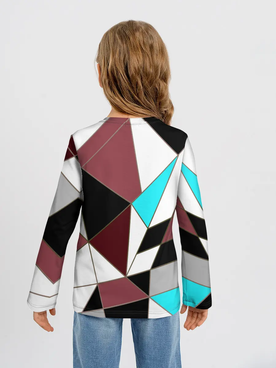 Детский лонгслив / Геометрический узор