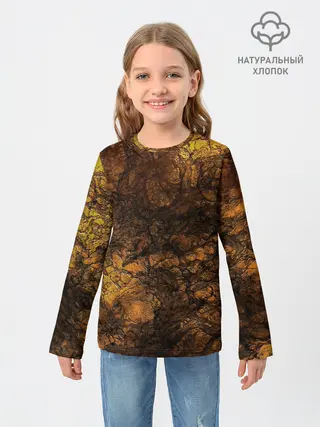 Детский лонгслив / Абстрактный узор текстура