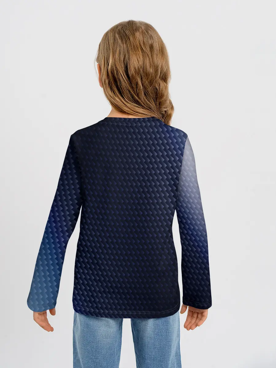 Детский лонгслив / Инфинити - Карбон