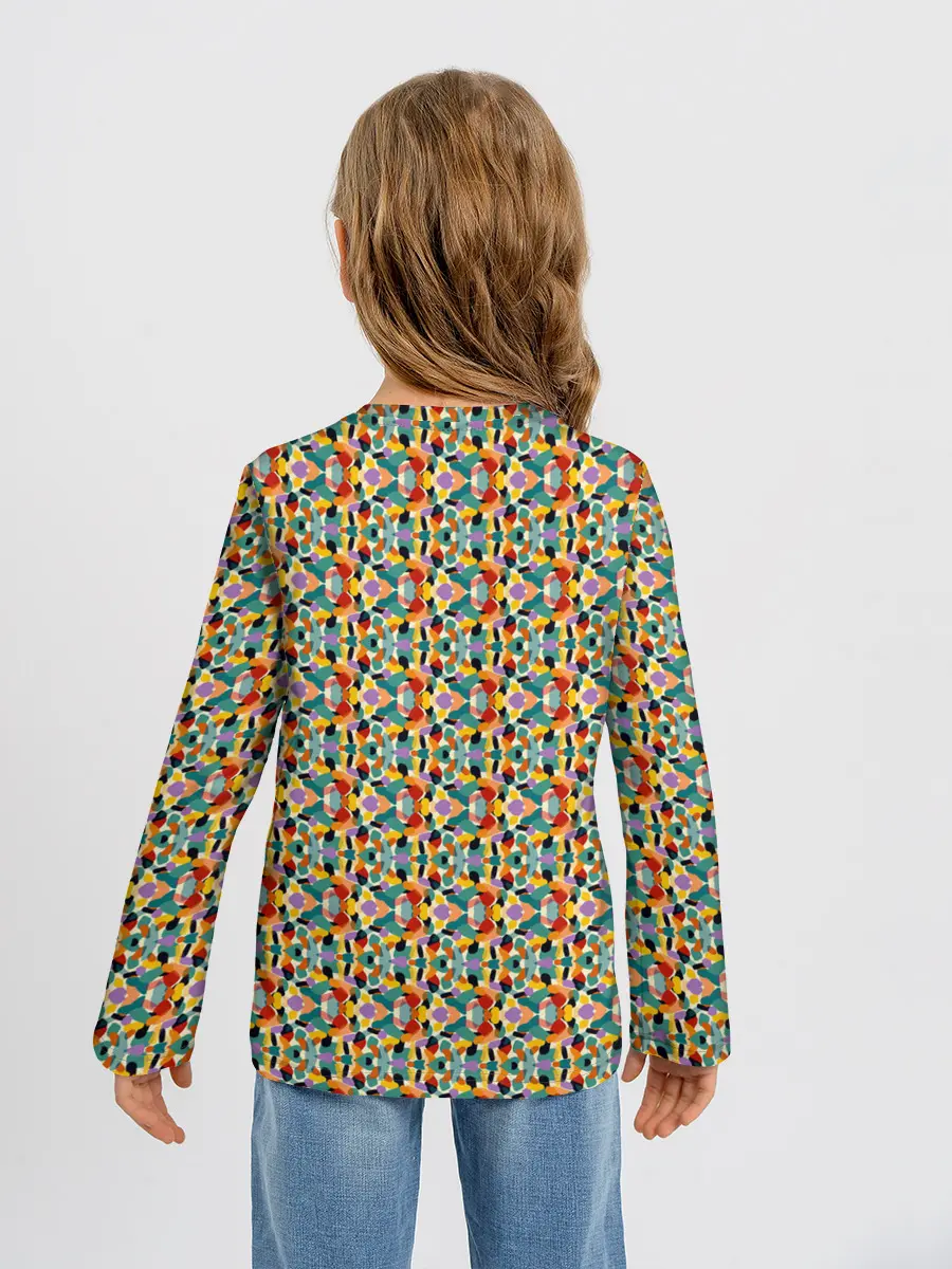Детский лонгслив / Цветные фигуры