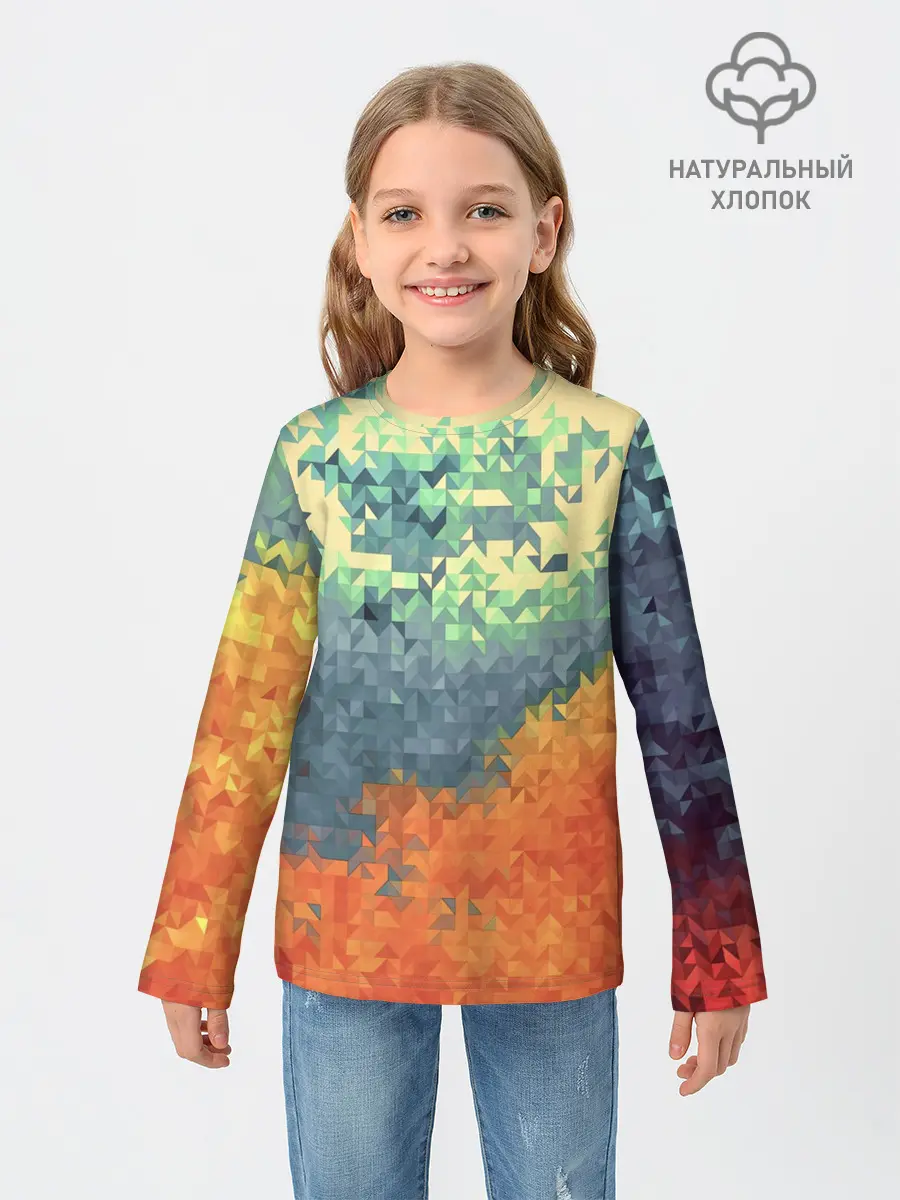 Детский лонгслив / Стихия: лед и пламя