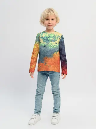 Детский лонгслив / Стихия: лед и пламя