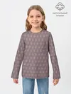 Детский лонгслив / Тонкие ромбы