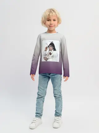 Детский лонгслив / Майкл Джексон навсегда