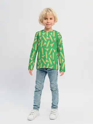 Детский лонгслив / Карандаш и линейка