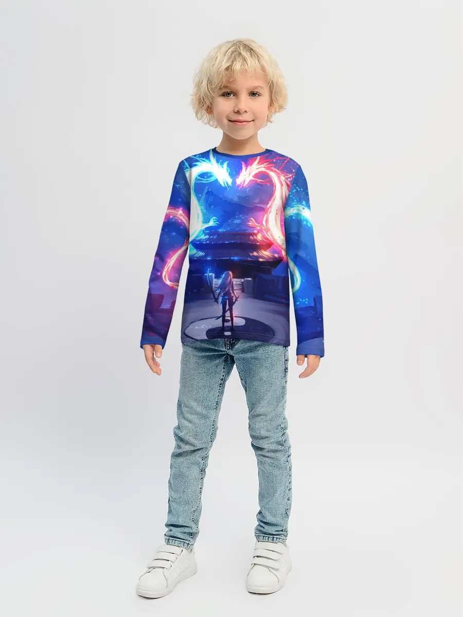 Детский лонгслив / БИТВА ДРАКОНОВ