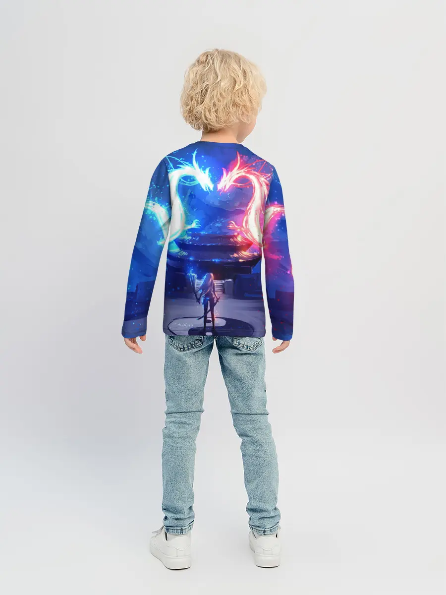 Детский лонгслив / БИТВА ДРАКОНОВ