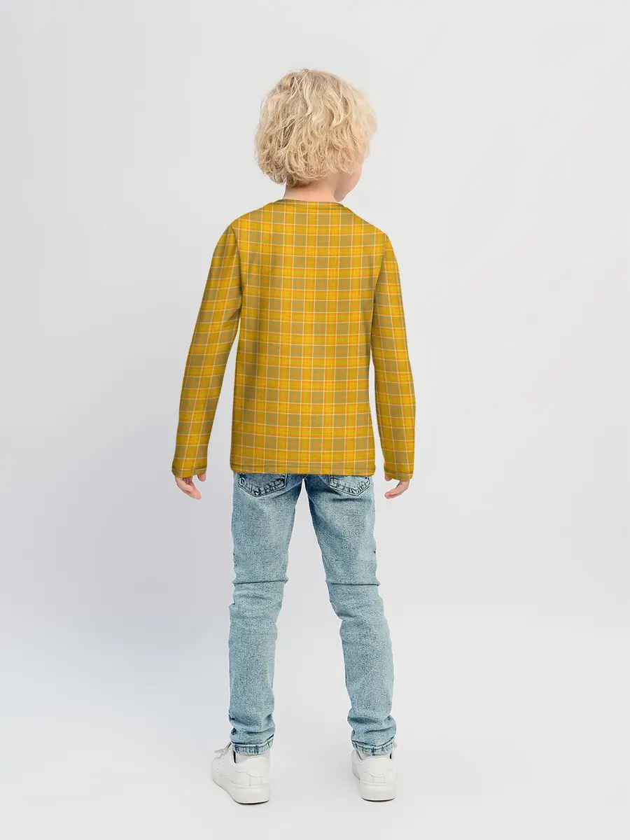 Детский лонгслив / Клетка N2