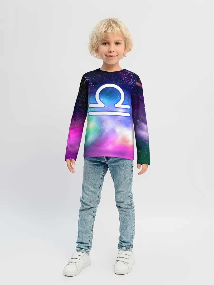 Детский лонгслив / Весы / Libra, Знак зодиака