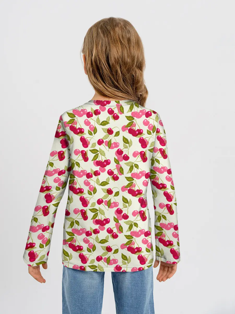 Детский лонгслив / Спелая вишня