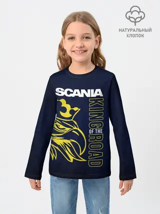Детский лонгслив / Scania king of the road