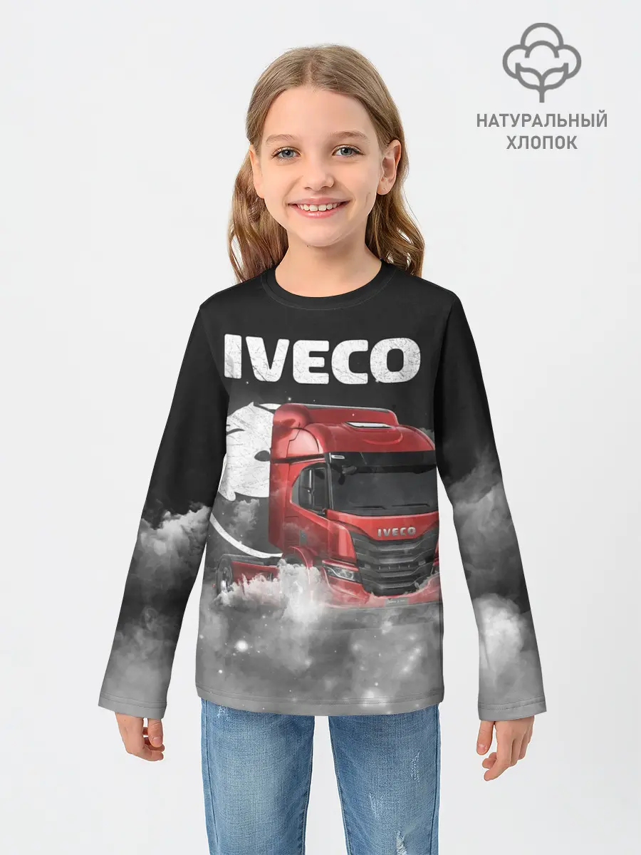 Детский лонгслив / Iveco truck