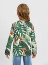 Детский лонгслив / Тропический паттерн