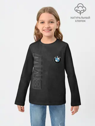 Детский лонгслив / BMW LOGO AND INSCRIPTION