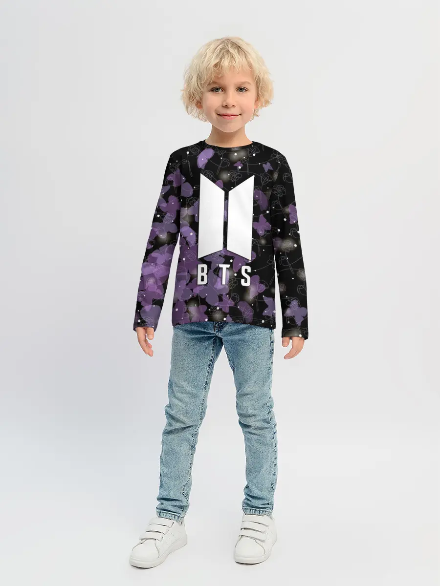 Детский лонгслив / BTS BUTTERFLIES | БАБОЧКИ