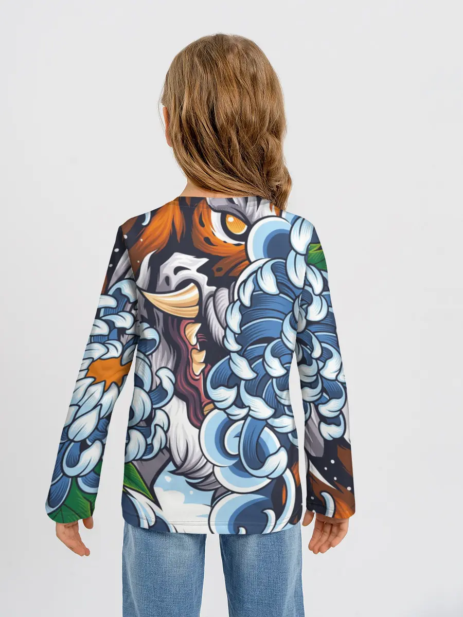 Детский лонгслив / Тигр