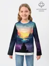 Детский лонгслив / ПЕЙЗАЖ НАД ЗВЕЗДАМИ