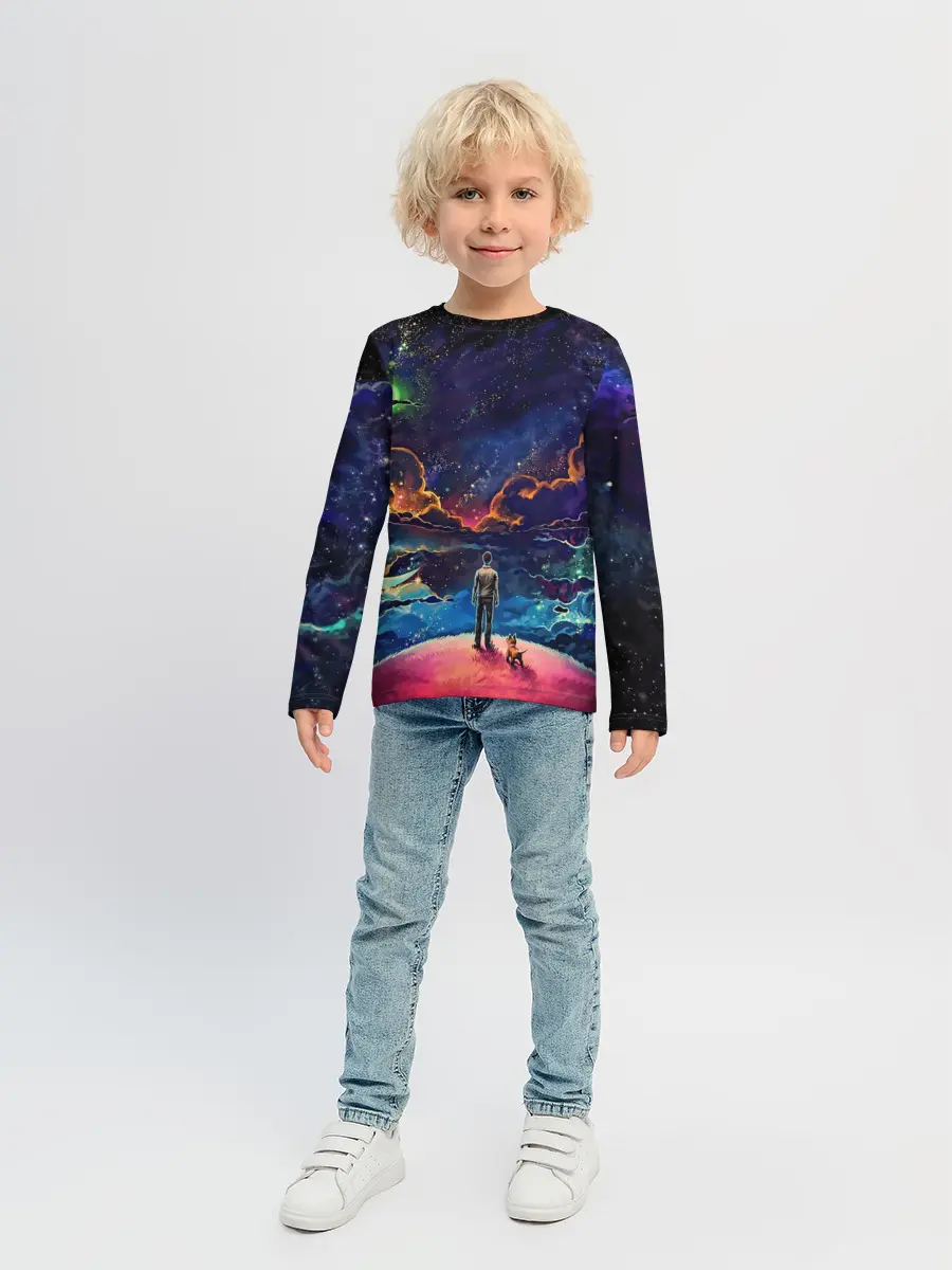 Детский лонгслив / Глубокий космос