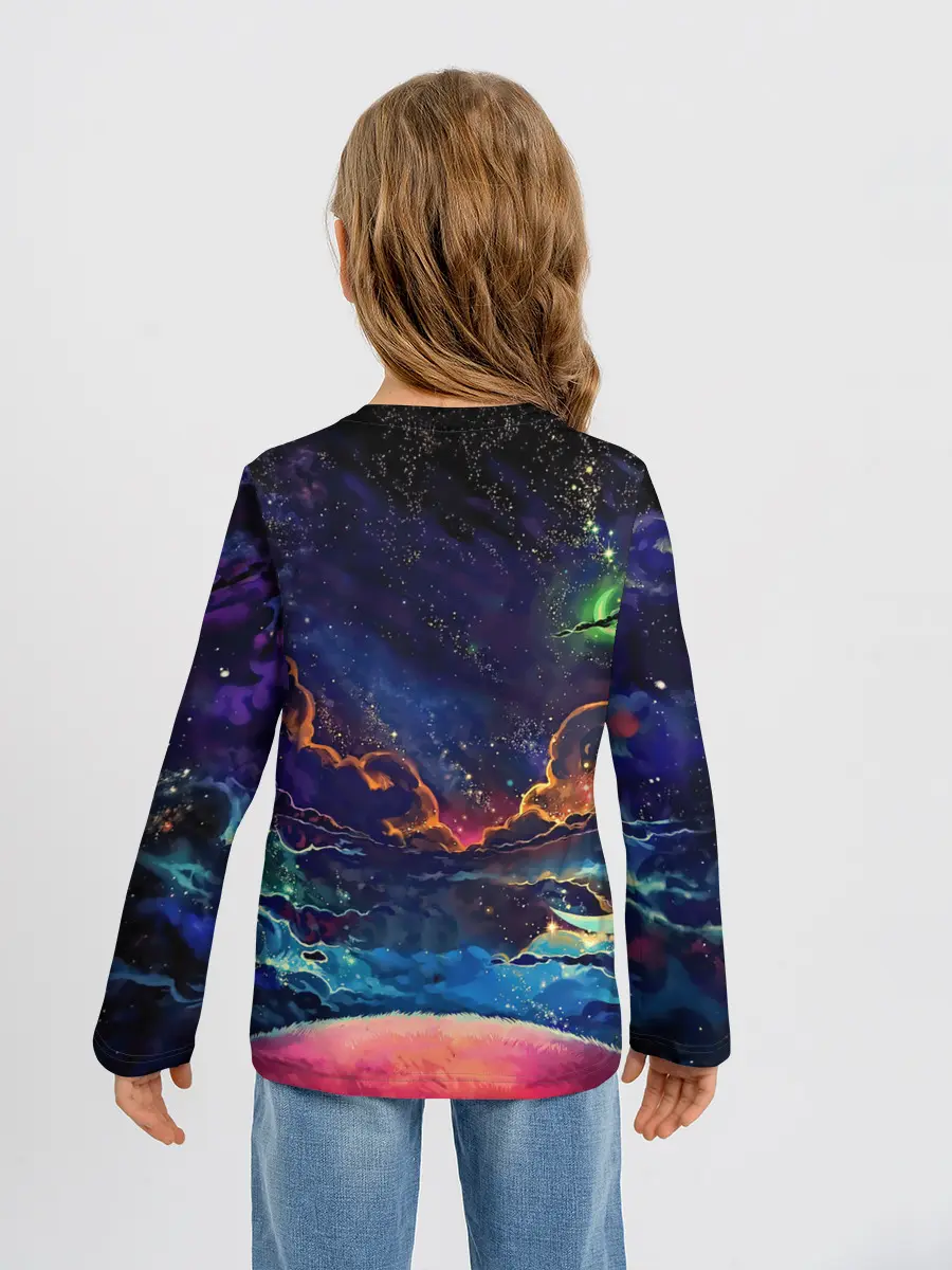 Детский лонгслив / Глубокий космос