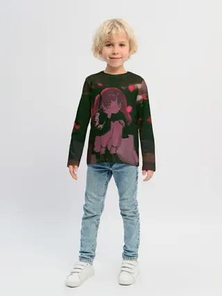 Детский лонгслив / Аниме девушка