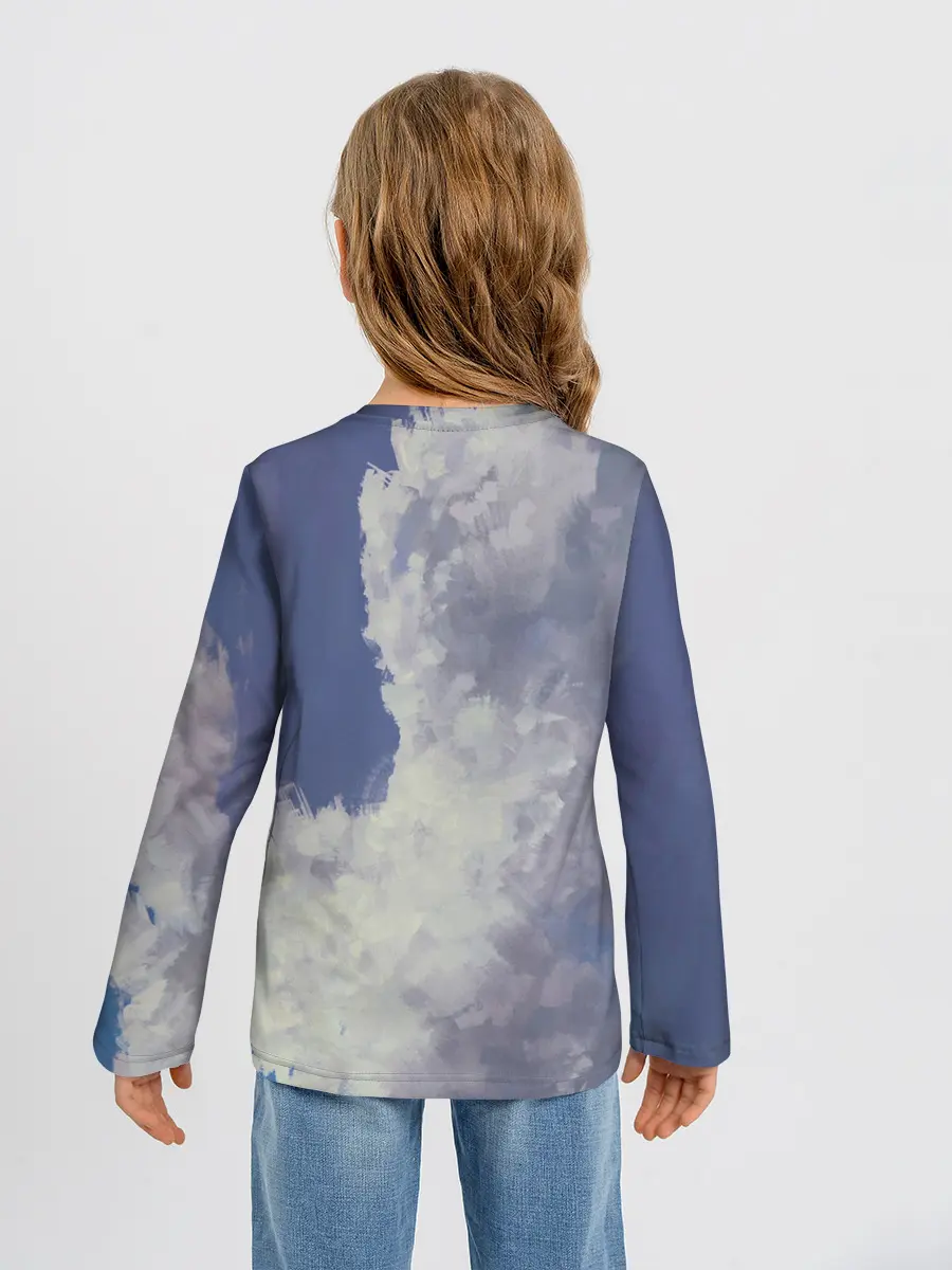 Детский лонгслив / Летящая девушка