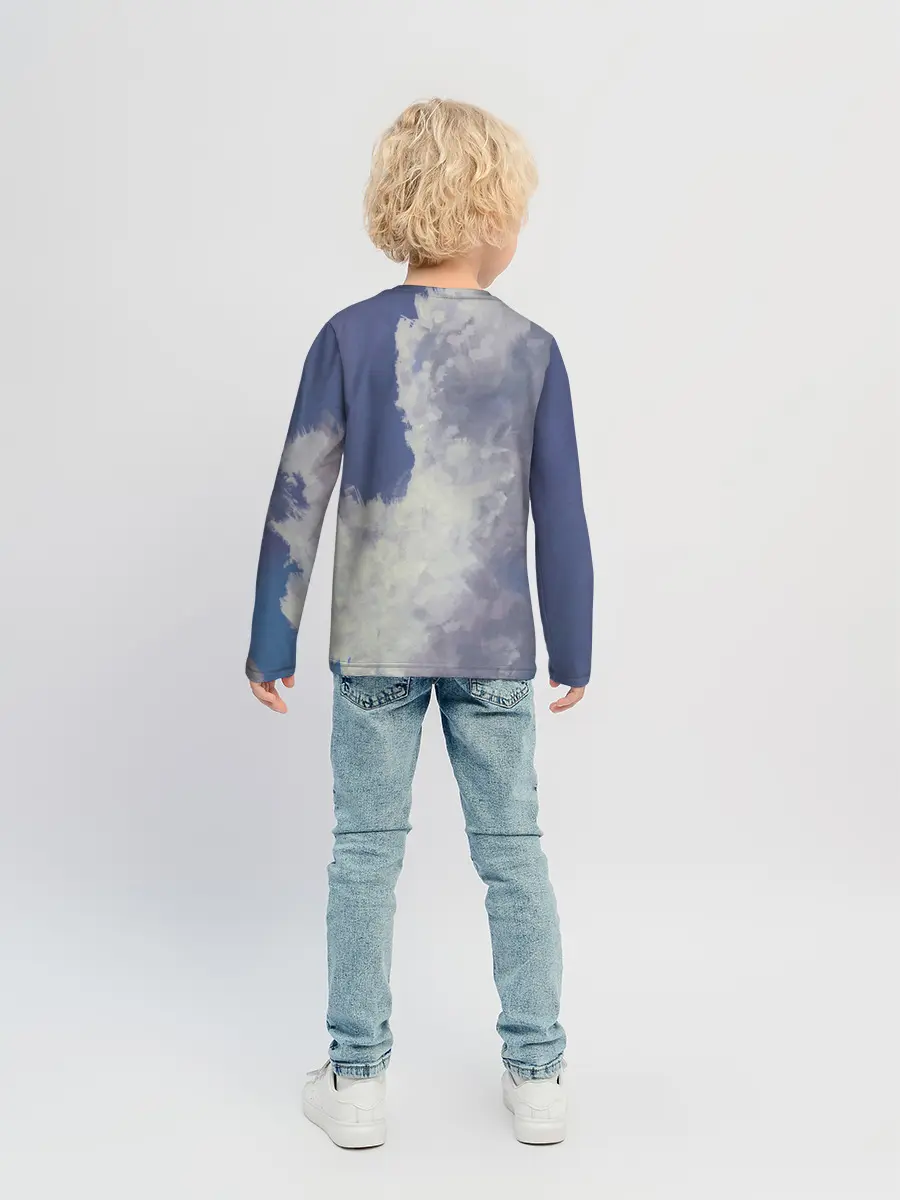 Детский лонгслив / Летящая девушка